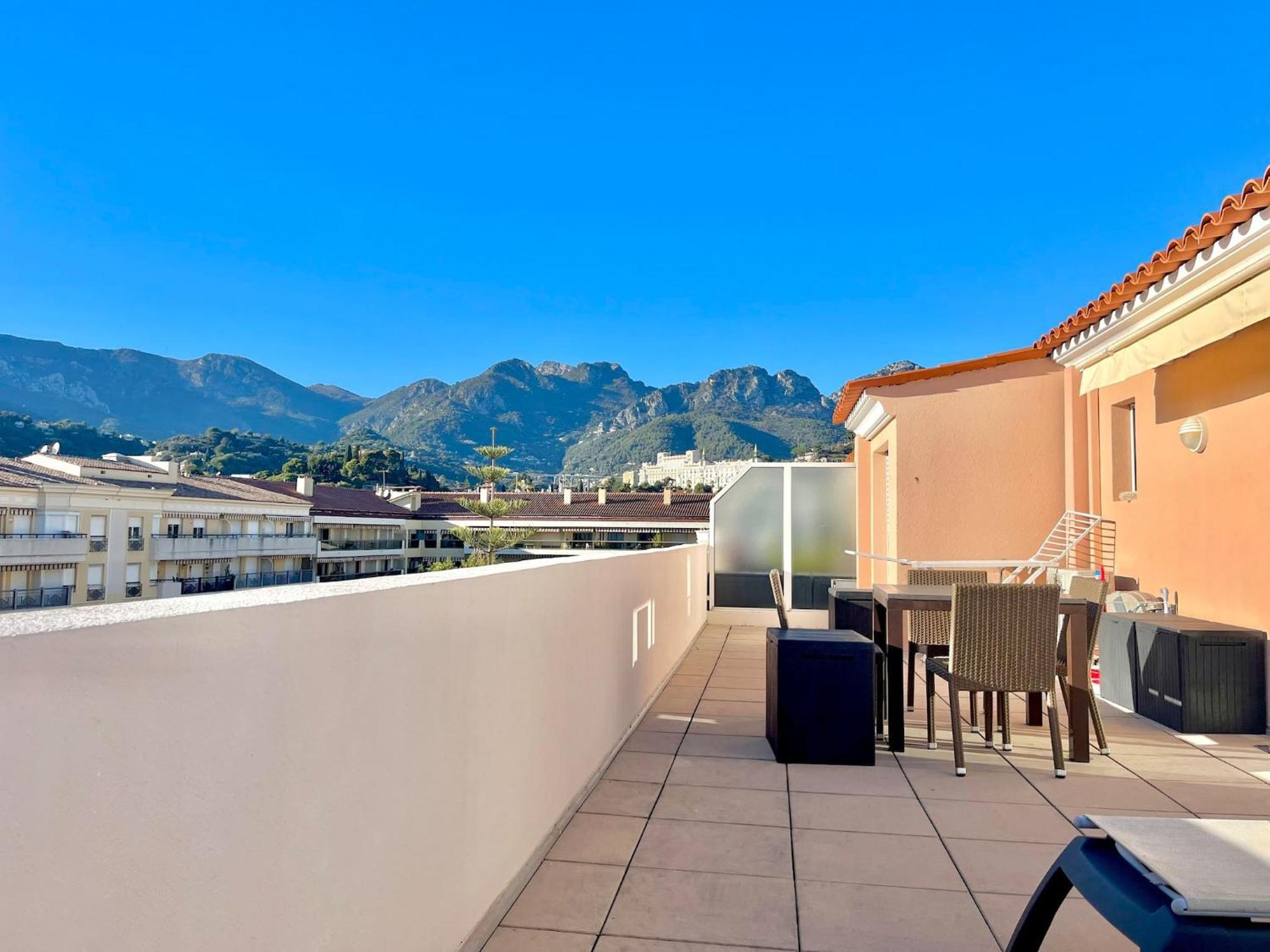 Appartement Le Rooftop des Rivages Immense terrasse, Centre à Menton Extérieur photo